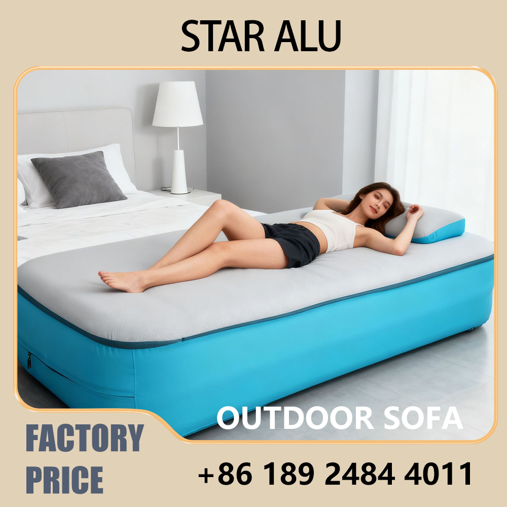 Outdoor Furniture Pillows - فراش تخييم قابل للنفخ مع وسادة