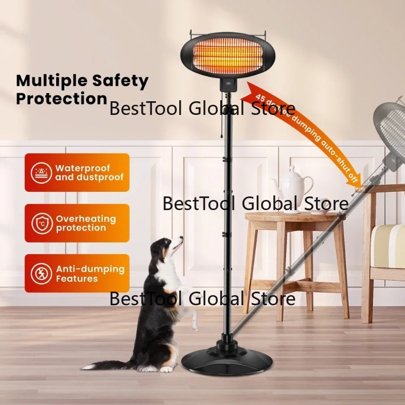 Patio Heater Standing - مدفأة كهربائية خارجية مقاومة للماء للحدائق