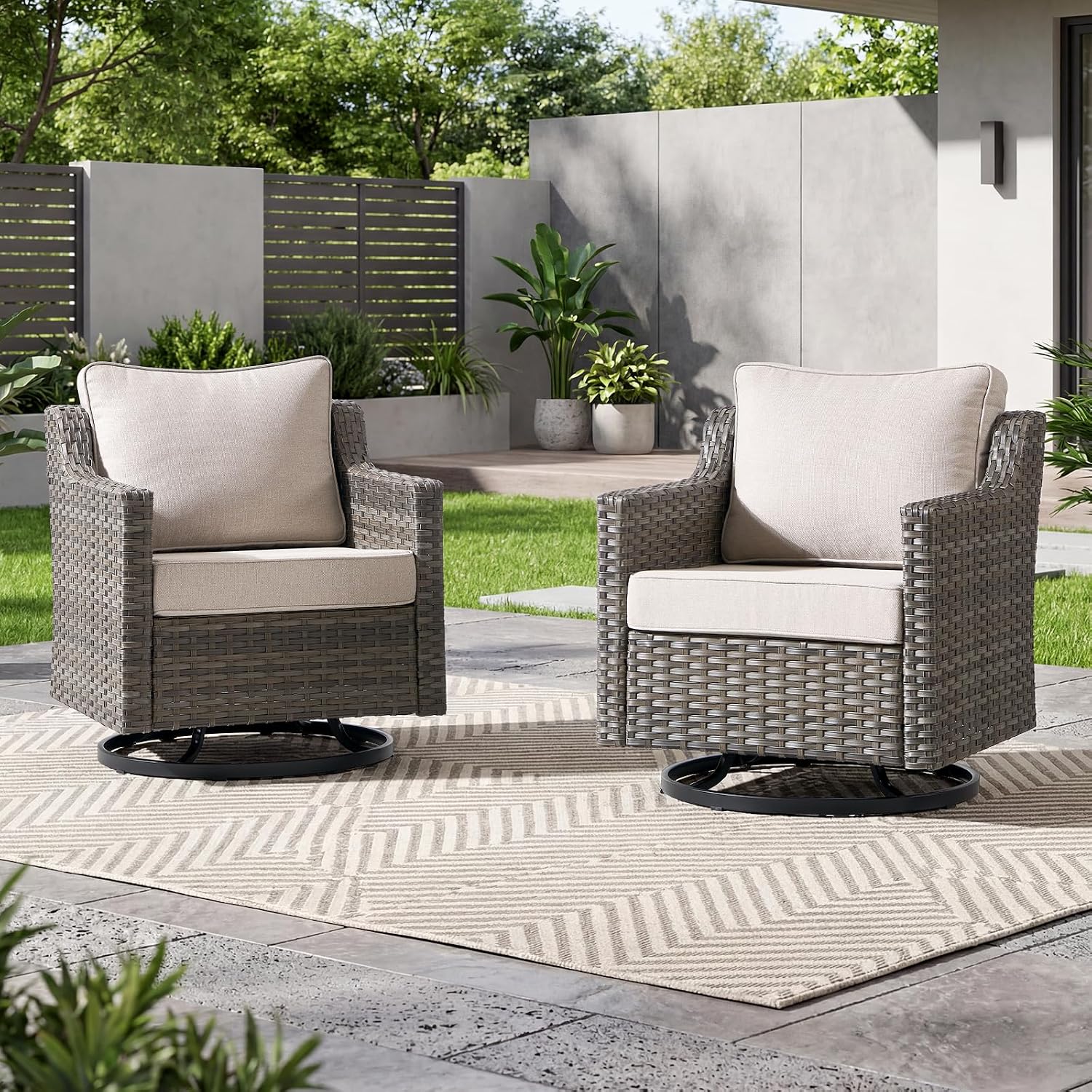 Outdoor Furniture Metal Chairs - مجموعة كراسي أثاث فاخرة للشرفة -