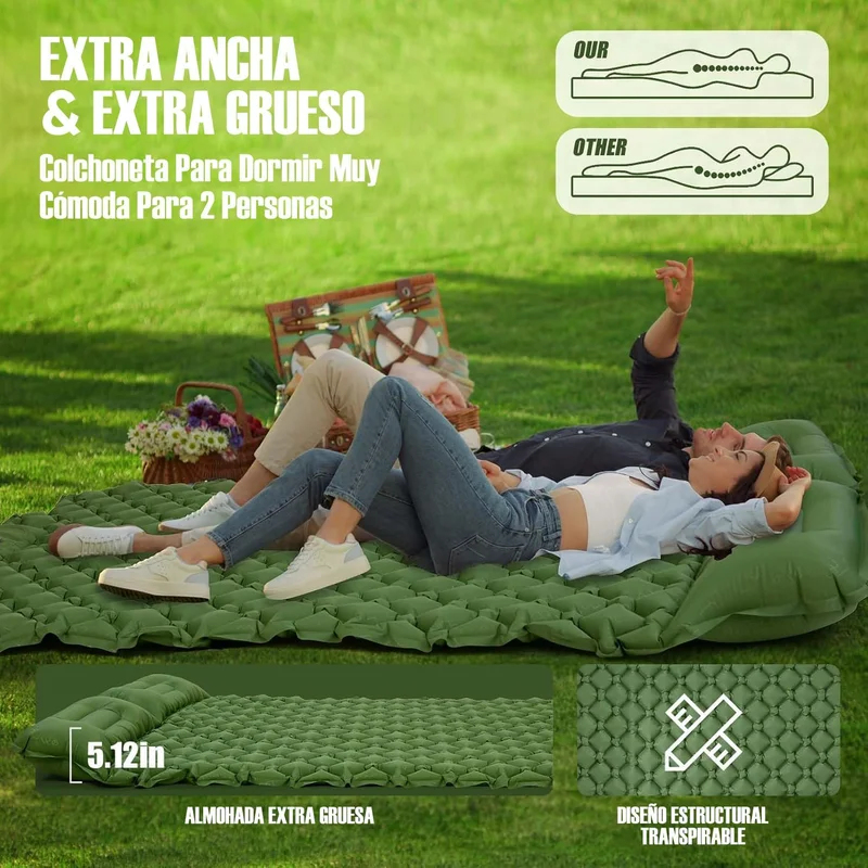 فراش هوائي مزدوج للتخييم في ال - مراجعة Outdoor Daybed Furniture وسعره