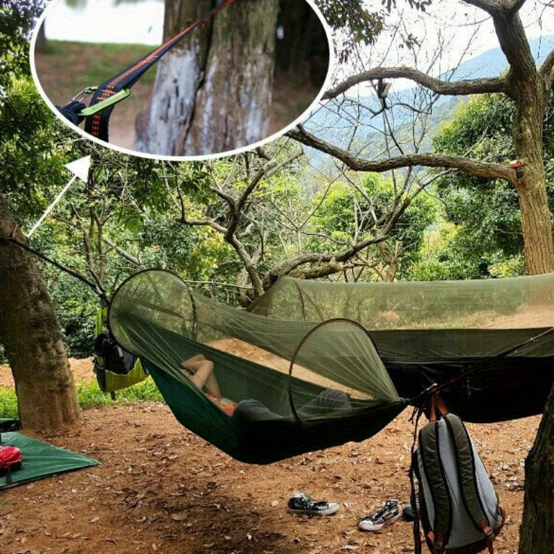 مشبك تسلق شديد التحمل من قطعتي - مراجعة Hammock With Stand وسعره