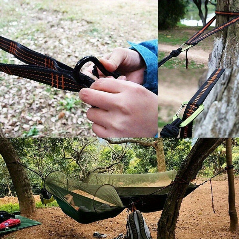 مشبك تسلق شديد التحمل من قطعتي - مراجعة Hammock With Stand وسعره