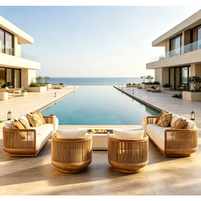 سرير استرخاء خارجي من خشب السا - مراجعة Outdoor Daybed Furniture وسعره