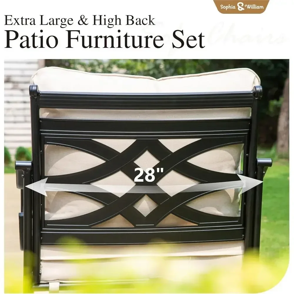 مجموعة أثاث خارجي معدنية كبيرة - مراجعة Outdoor Furniture Metal Chairs وسعره