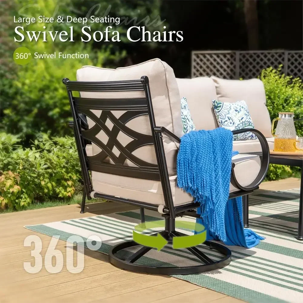 مجموعة أثاث خارجي معدنية كبيرة - مراجعة Outdoor Furniture Metal Chairs وسعره