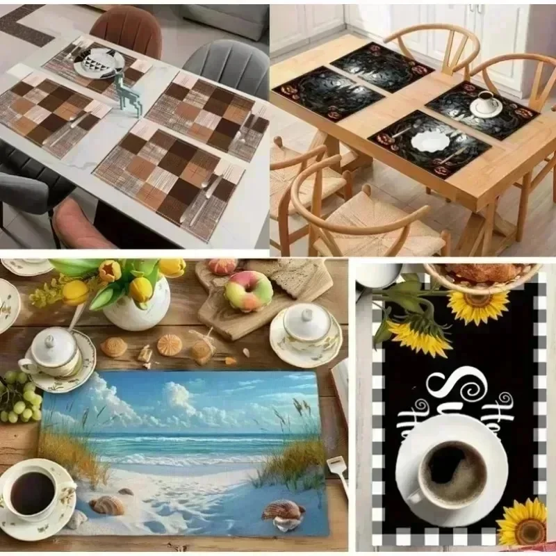 مفرش طاولة أنيق مقاوم للحرارة  - مراجعة Outdoor Furniture Dining وسعره