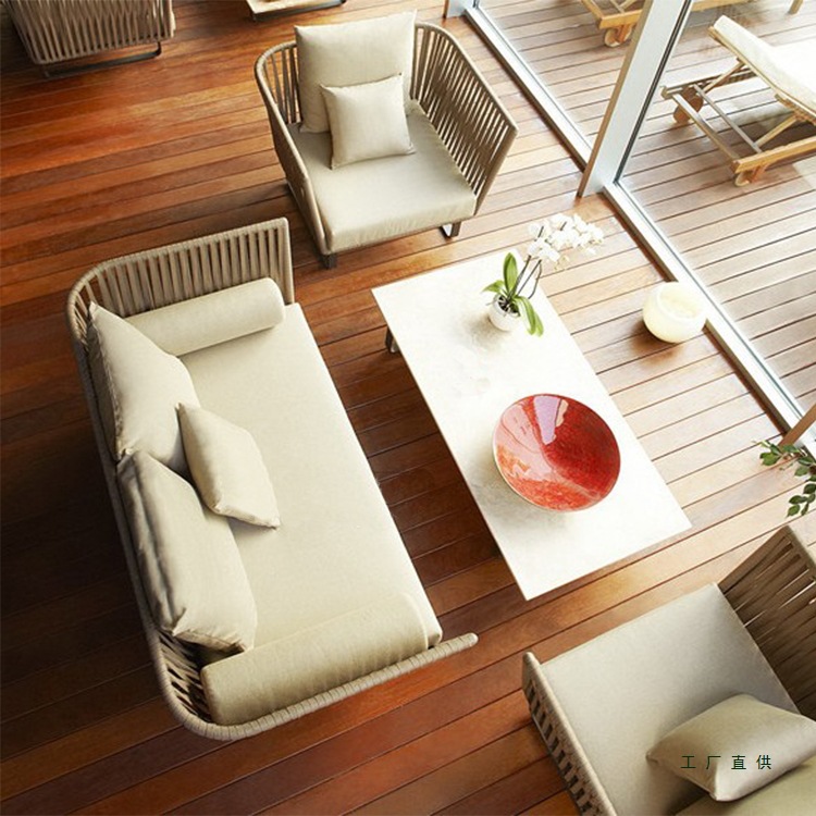 طقم أريكة الروطان الخارجية مقا - مراجعة Outdoor Furniture Metal Chairs وسعره