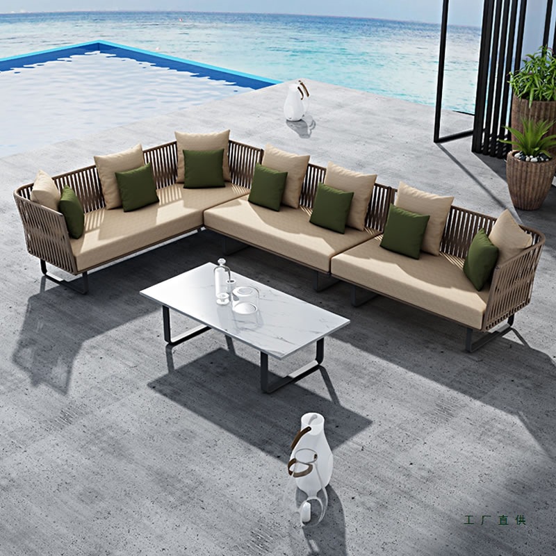 طقم أريكة الروطان الخارجية مقا - مراجعة Outdoor Furniture Metal Chairs وسعره