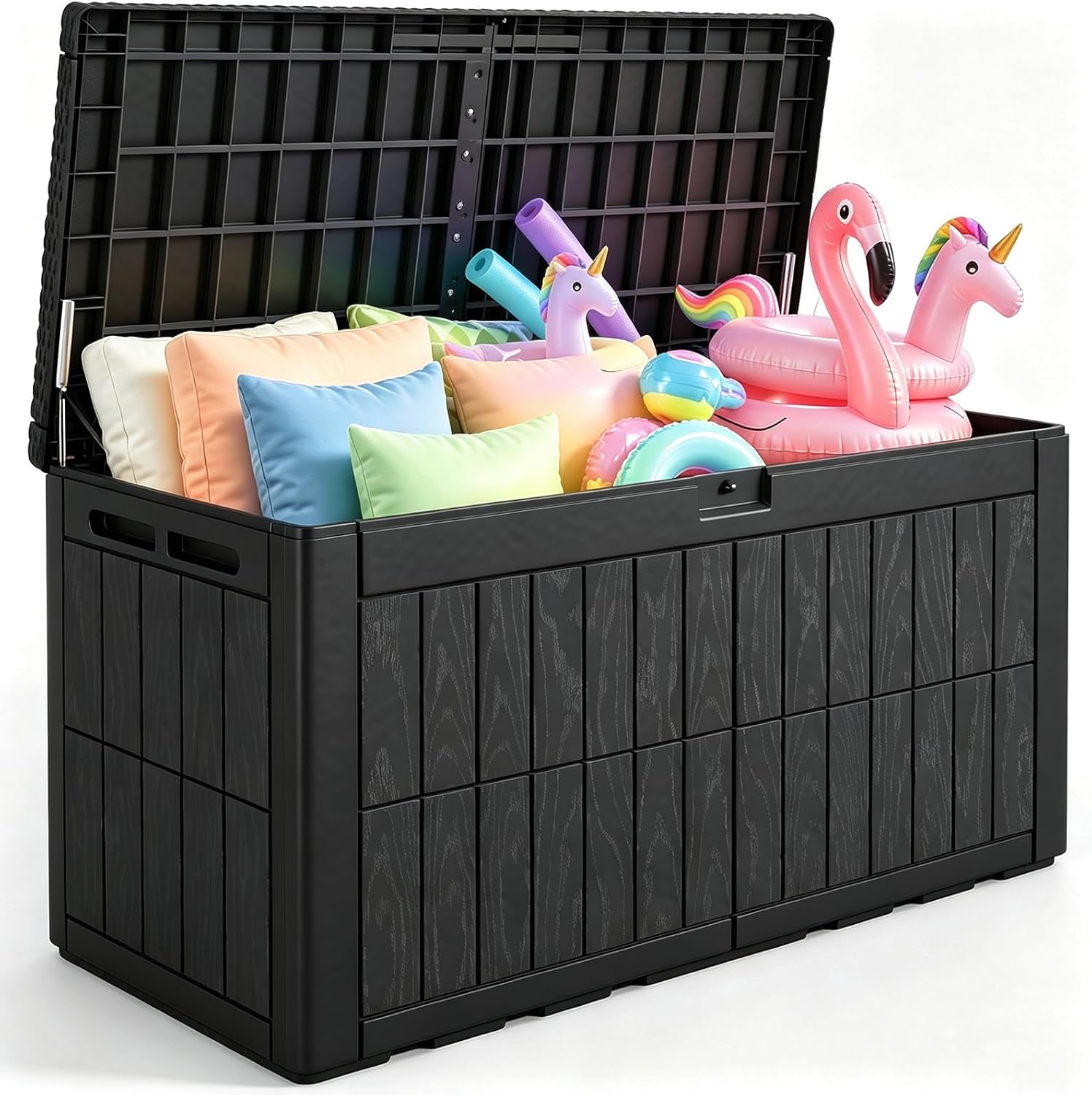 صندوق تخزين خارجي كبير سعة 120 - مراجعة Outdoor Furniture Resin وسعره