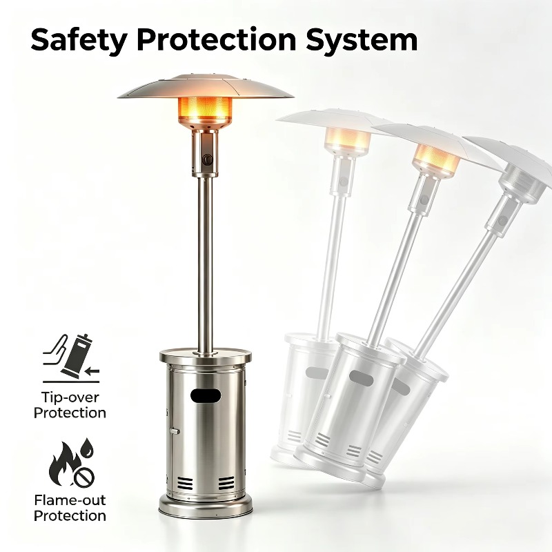 مدفأة غاز على شكل مظلة من Airo - مراجعة Patio Heater Standing وسعره