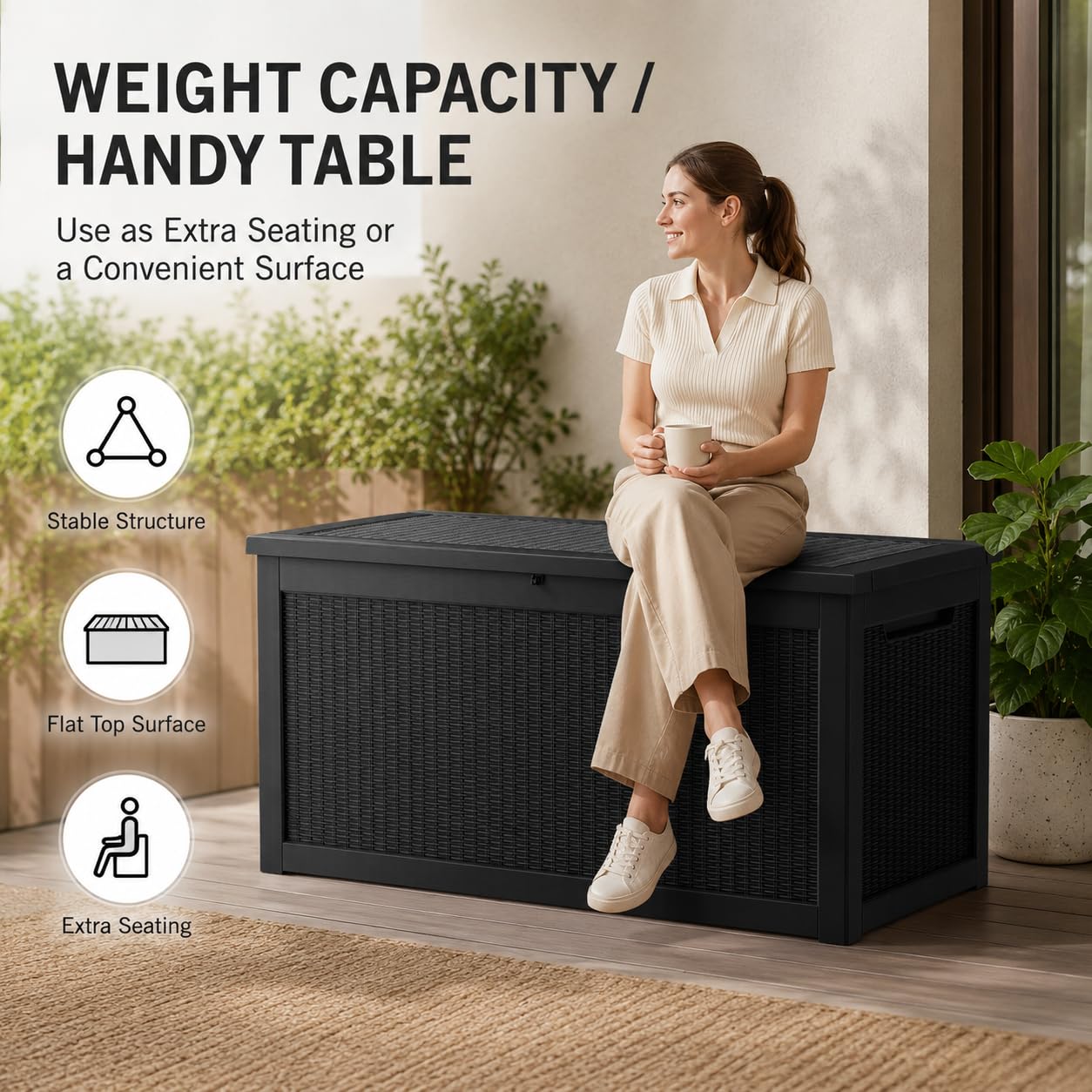صندوق تخزين كبير للخارج مصنوع  - مراجعة Outdoor Furniture Resin وسعره