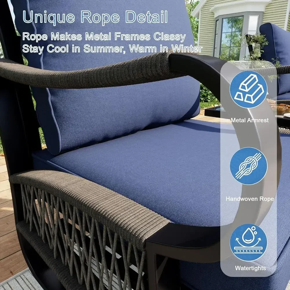 طقم أثاث خارجي معدني مكون من 4 - مراجعة Outdoor Furniture Metal Chairs وسعره