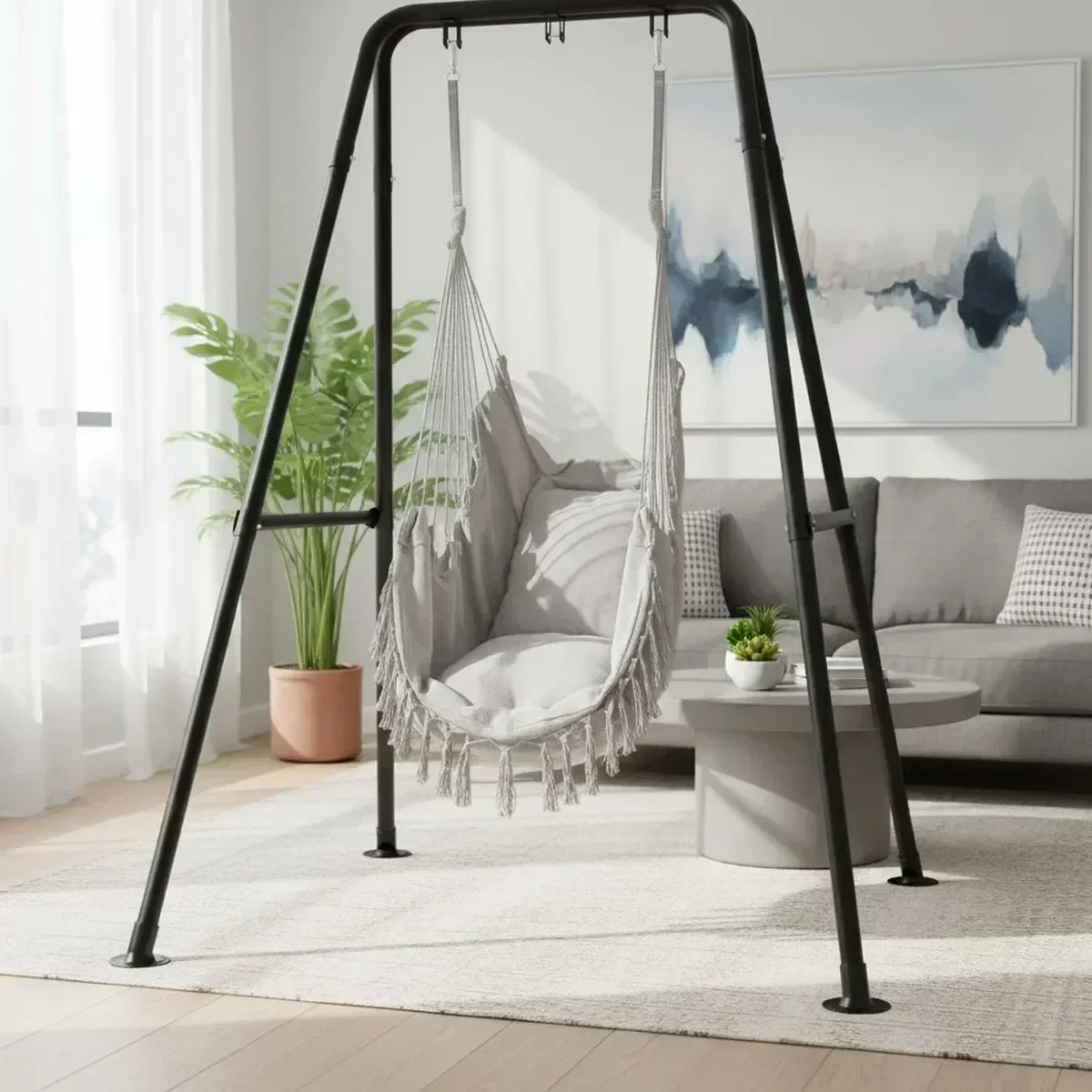 حامل كرسي أرجوحة على شكل حرف A - مراجعة Hammock With Stand وسعره