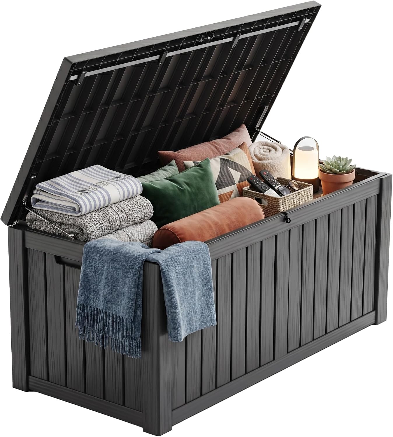 صندوق تخزين خارجي من الراتنج ب - مراجعة Outdoor Furniture Resin وسعره