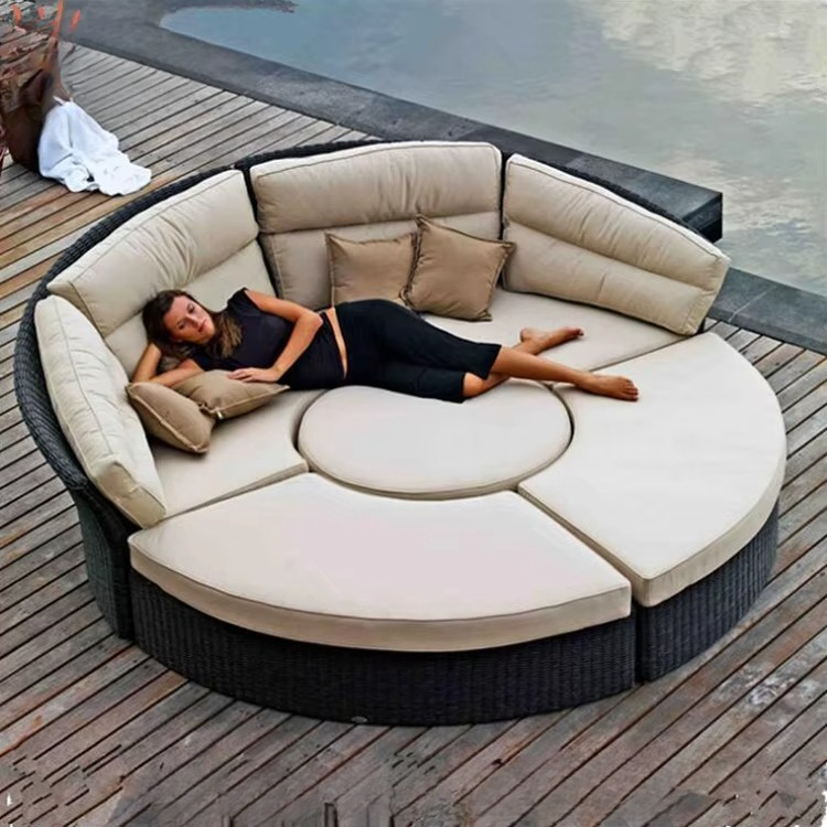 أثاث حدائق فاخر، سرير دائري من - مراجعة Outdoor Daybed Furniture وسعره