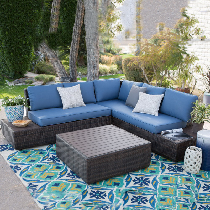 أريكة خارجية من الراتان للفناء - مراجعة Outdoor Furniture Metal Chairs وسعره