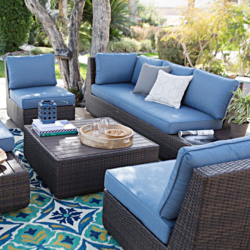 أريكة خارجية من الراتان للفناء - مراجعة Outdoor Furniture Metal Chairs وسعره