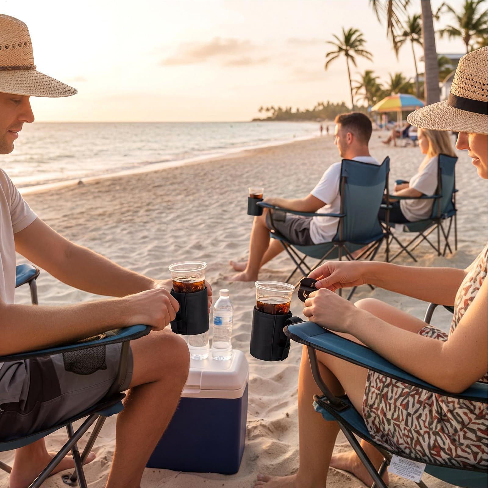 حامل أكواب لكرسي الشاطئ مصنوع  - مراجعة Outdoor Furniture Costco وسعره