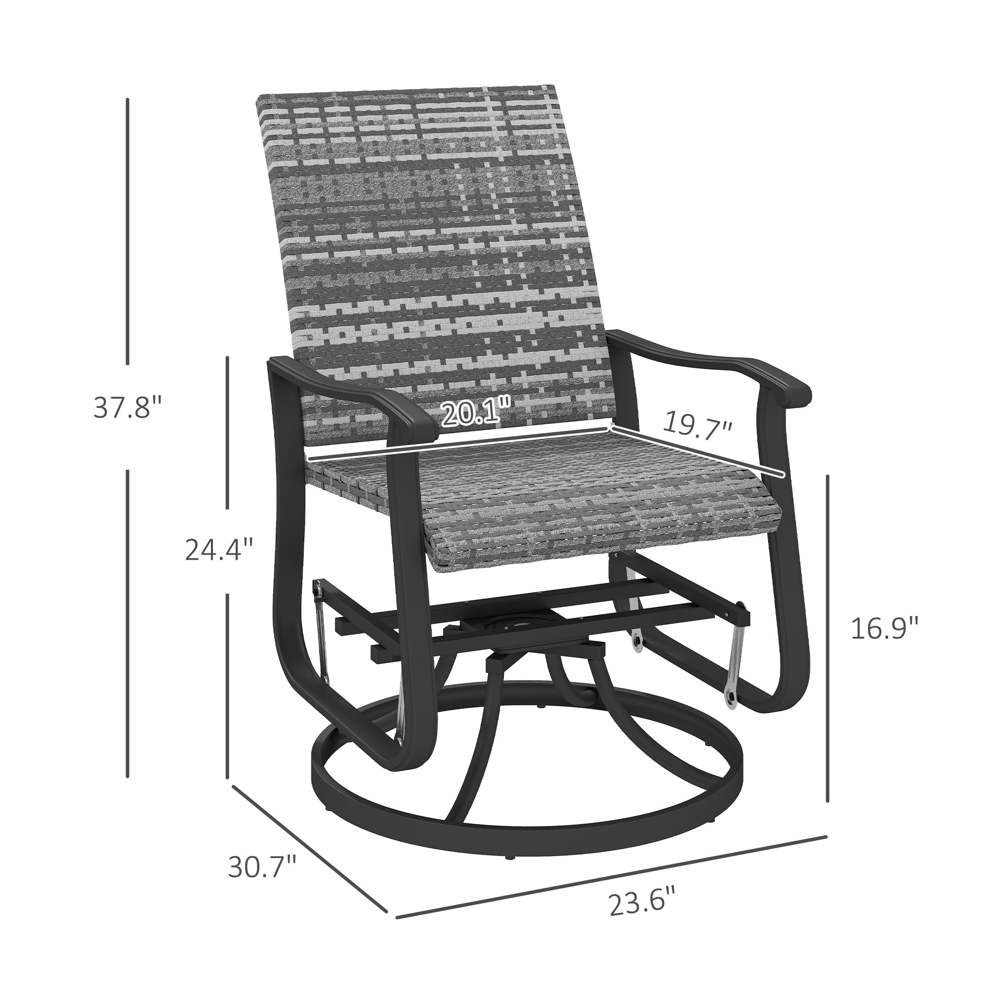 مجموعة كراسي جليدر خارجية مكون - مراجعة Outdoor Furniture Metal Chairs وسعره